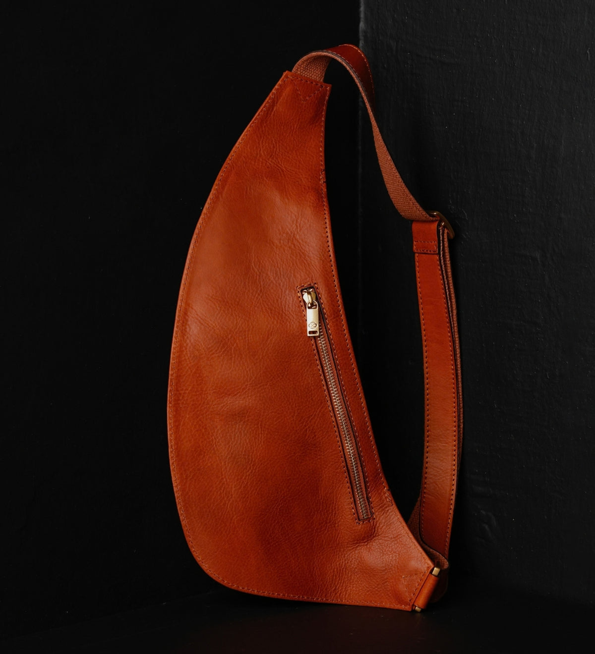 Leather Sling Bag Crossbody Bag - The Monk