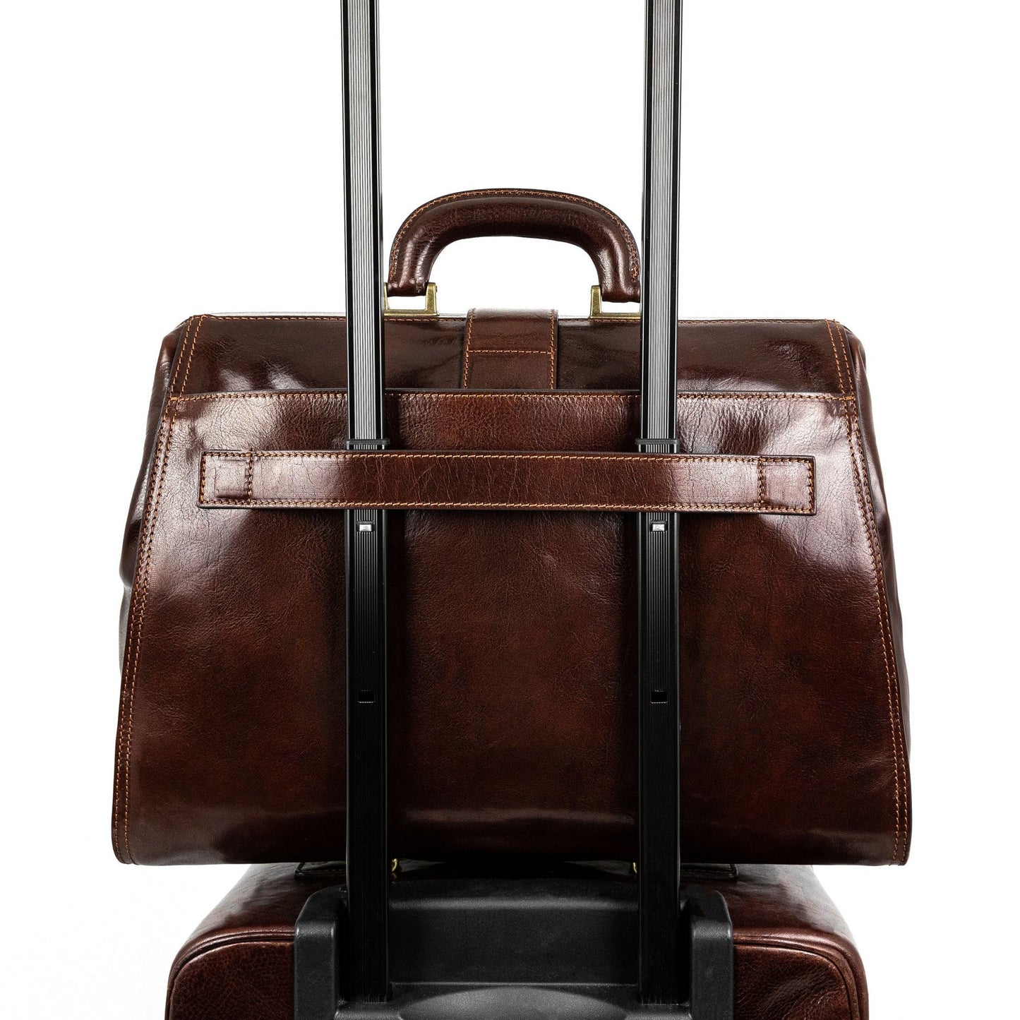 Brown Large Leather Doctor Bag - Mrs Dalloway Doctor Bag Time Resistance