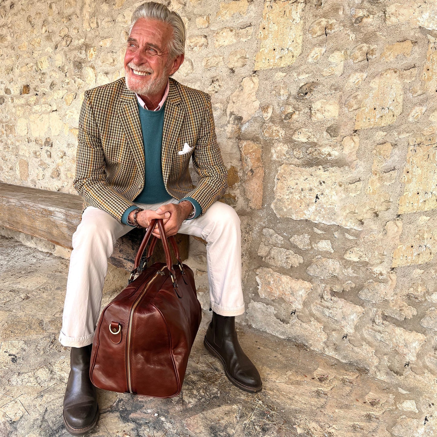 Leather Duffel Bag Weekender Bag - The Count of Monte Cristo Duffel Bag Time Resistance