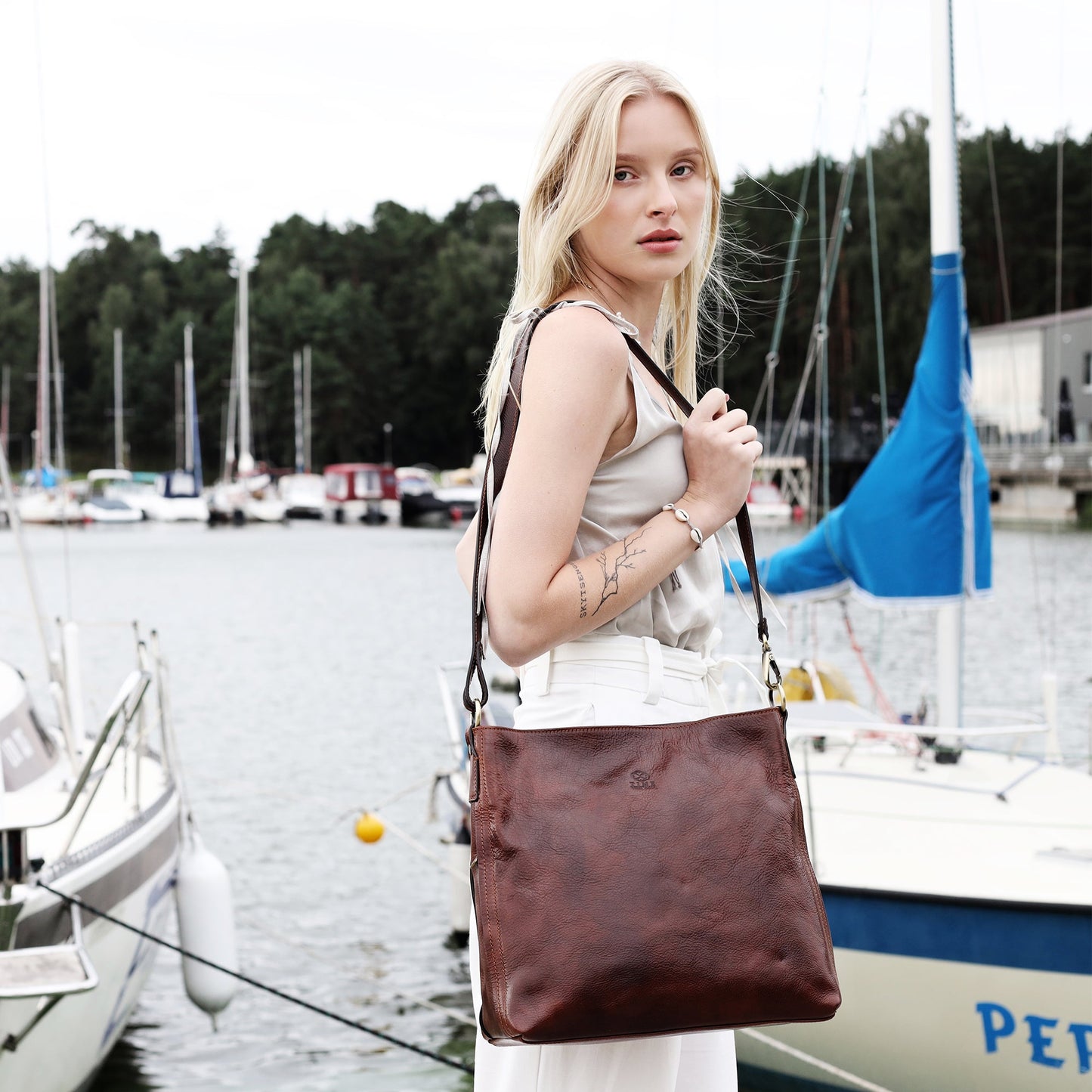 Leather Handbag - Vanity Fair For Women Time Resistance