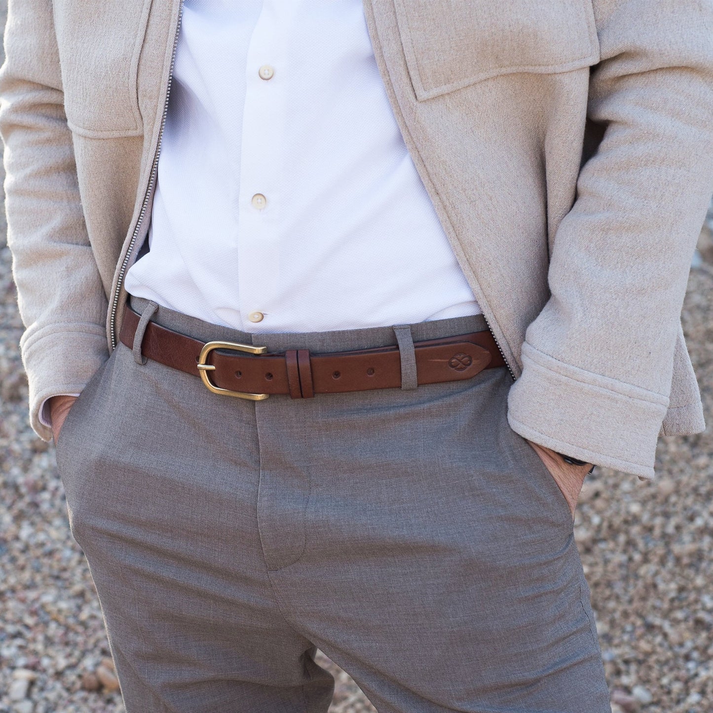 Brown Leather Belt - Sons and Lovers Accessories Time Resistance