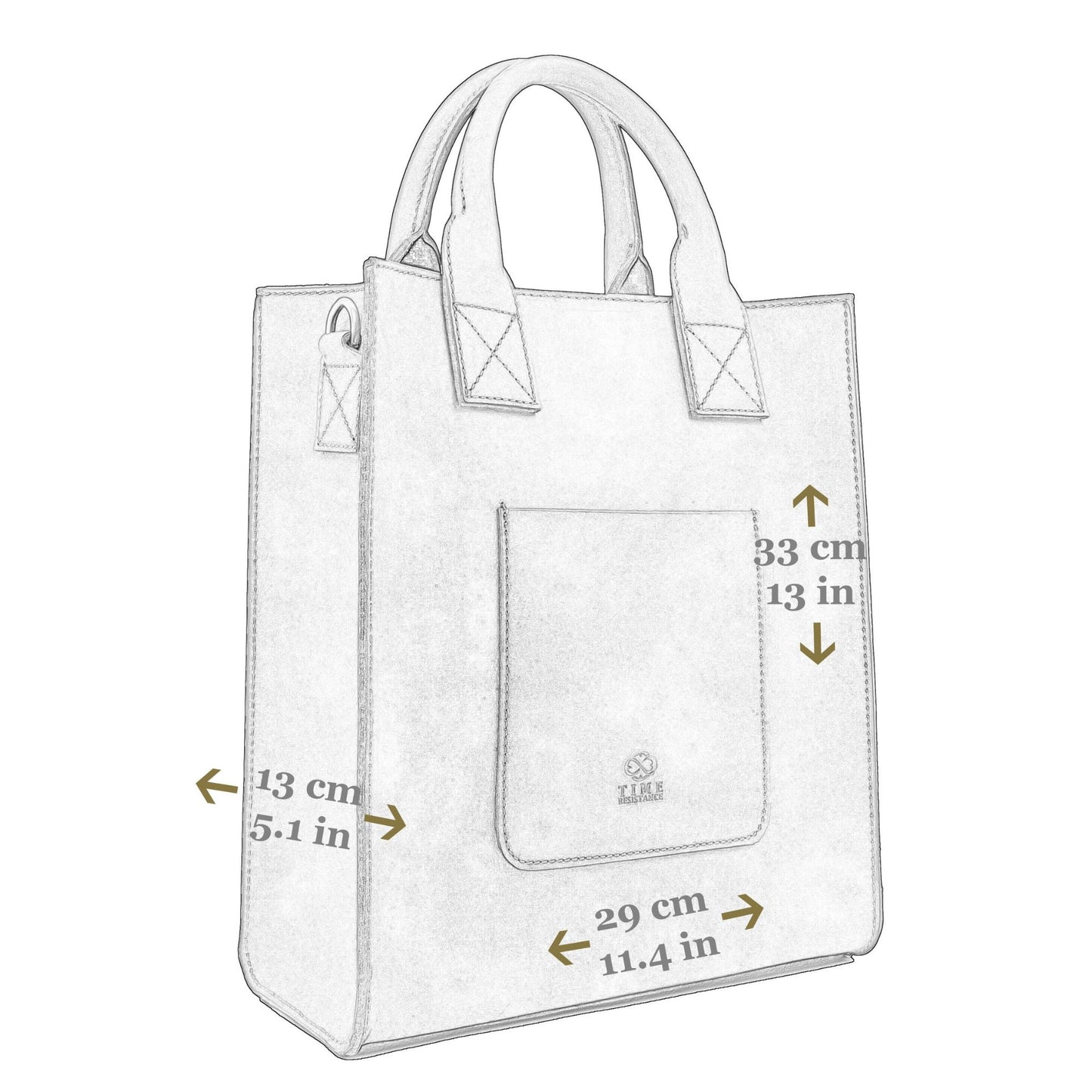 Leather Tote Bag - The Republic For Women Time Resistance