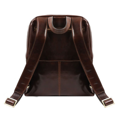 Leather Backpack - A Bend in the River Backpack Time Resistance   