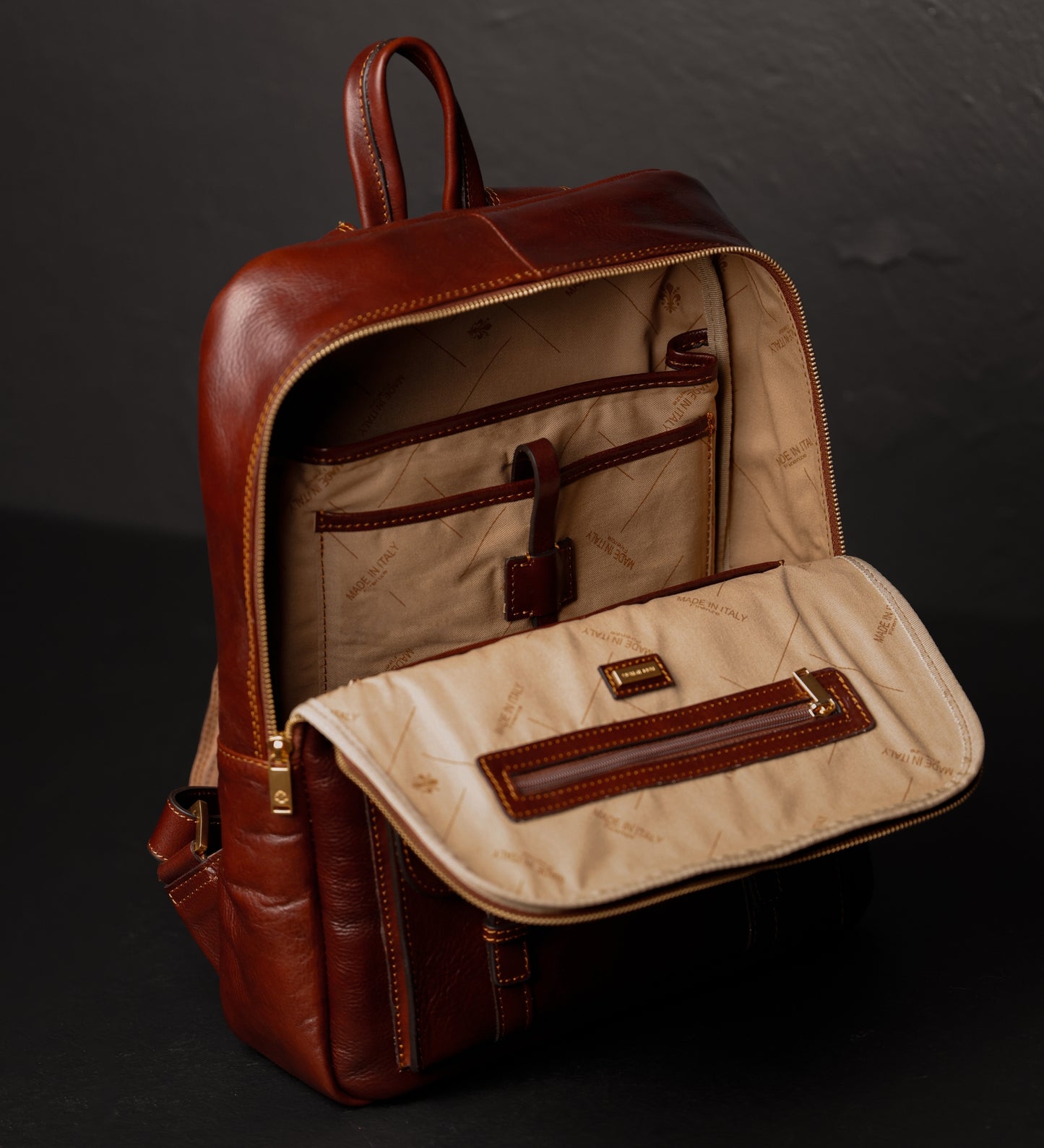 Large Leather Backpack for Men - The Divine Comedy