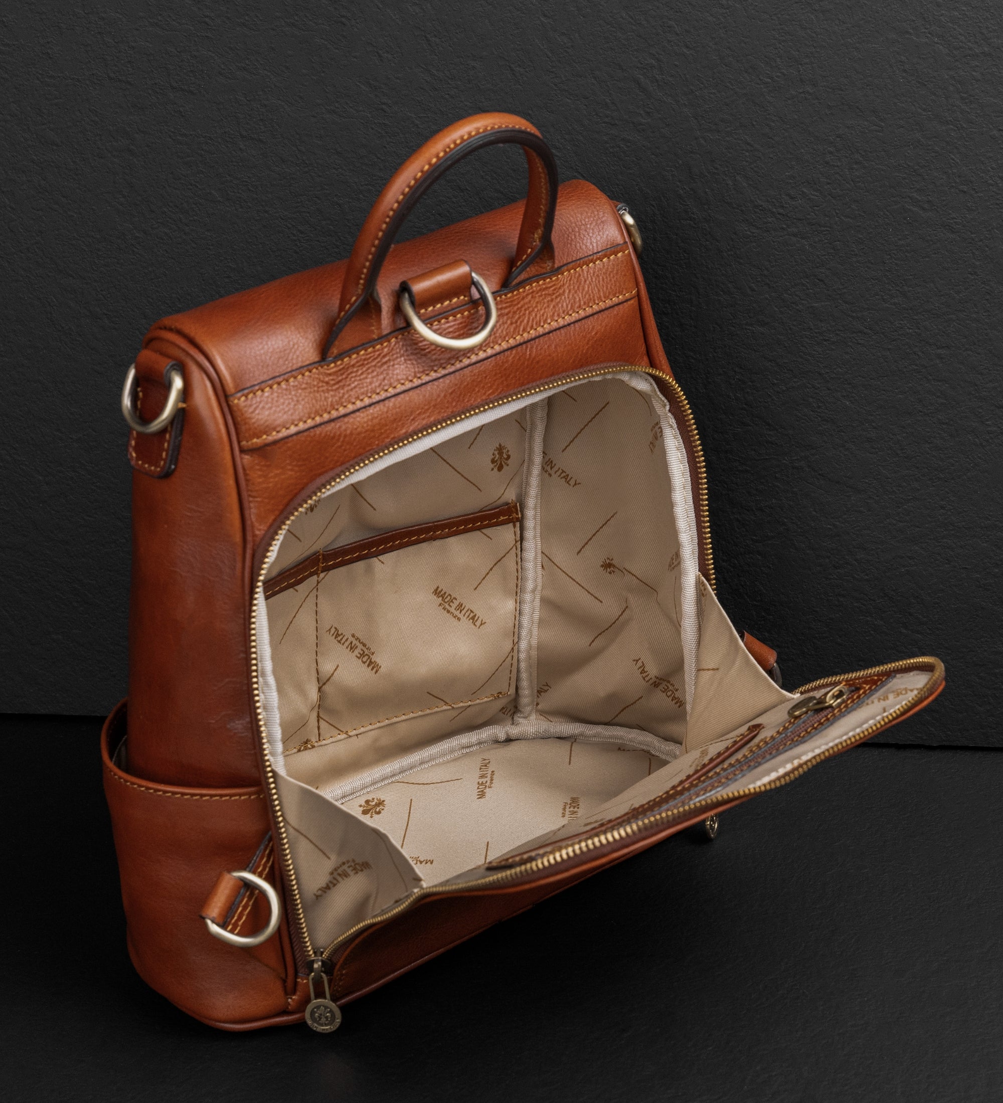 brown leather covertible backpack Womens Cognac Convertible Shoulder Bag 13 Fishing Fishing Reel Season--26Q1 Easily convertible from backpack Size:#4/0 - 5 pack
