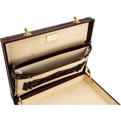 Leather Attaché Case Briefcase - The Wind in the Willows Briefcase Time Resistance   