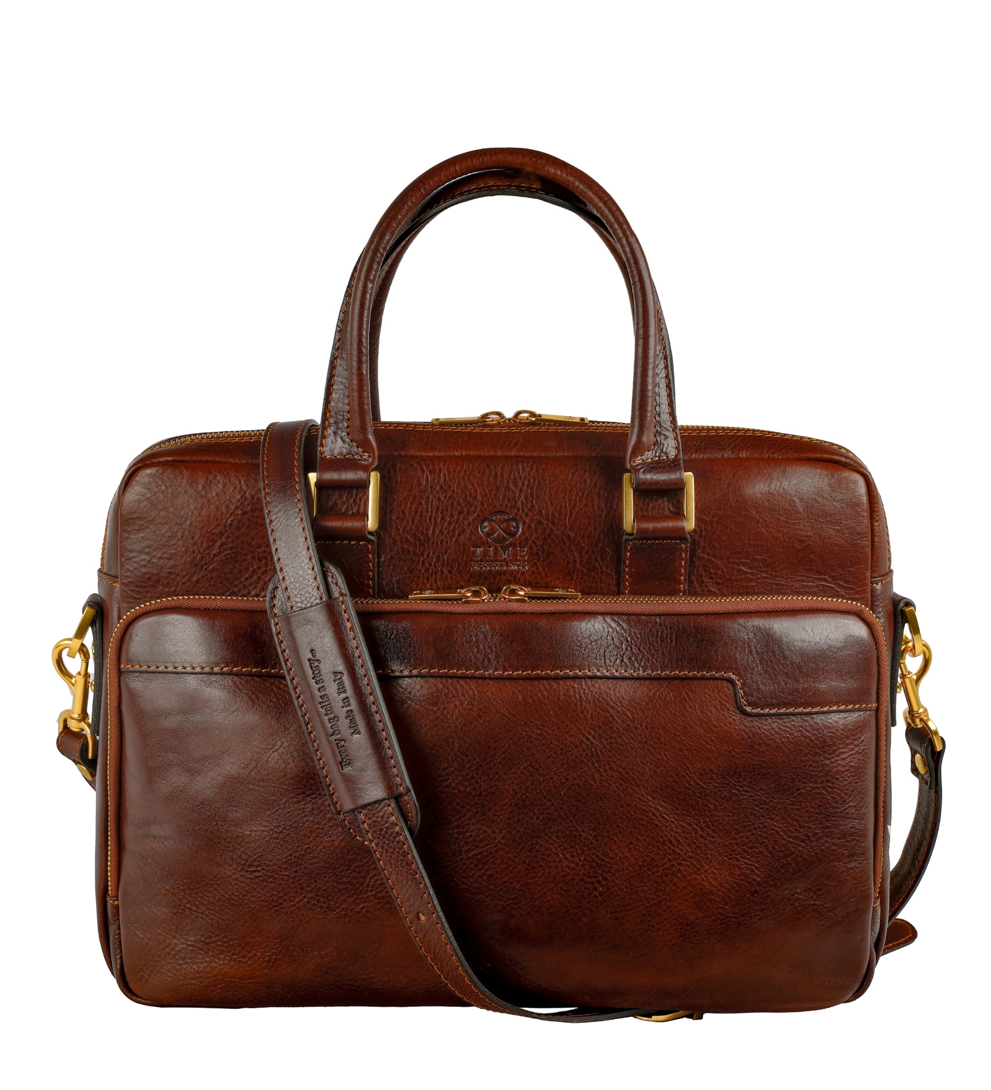 Leather Briefcase Laptop Bag - Orlando