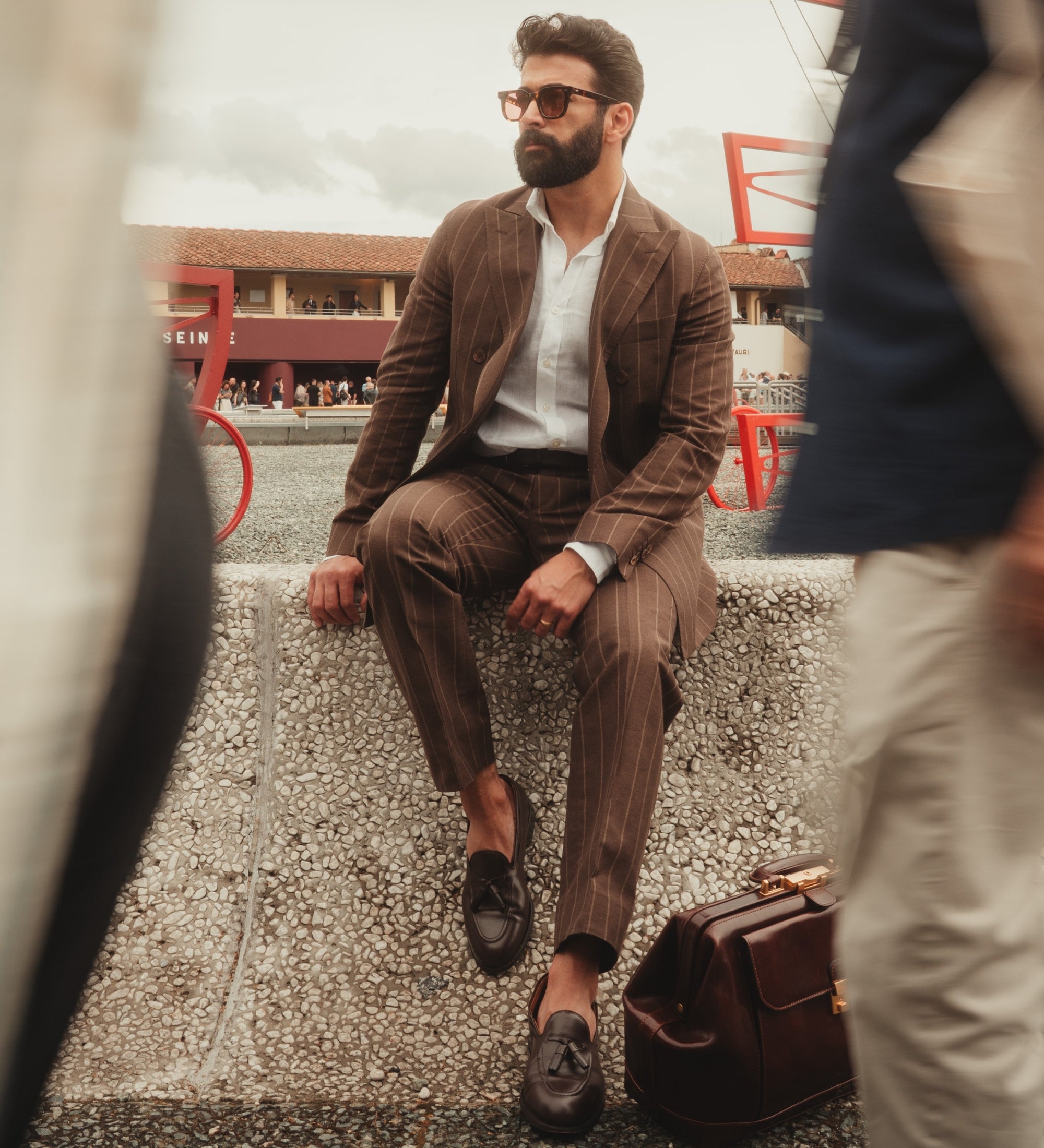 Large Italian Leather Doctor Bag - Hamlet