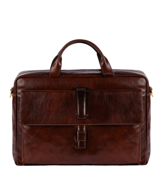 Large Leather Briefcase Laptop Bag - The Chateau – timeresistance.com