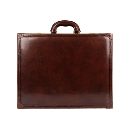 Leather Attaché Case Briefcase - The Wind in the Willows Briefcase Time Resistance   