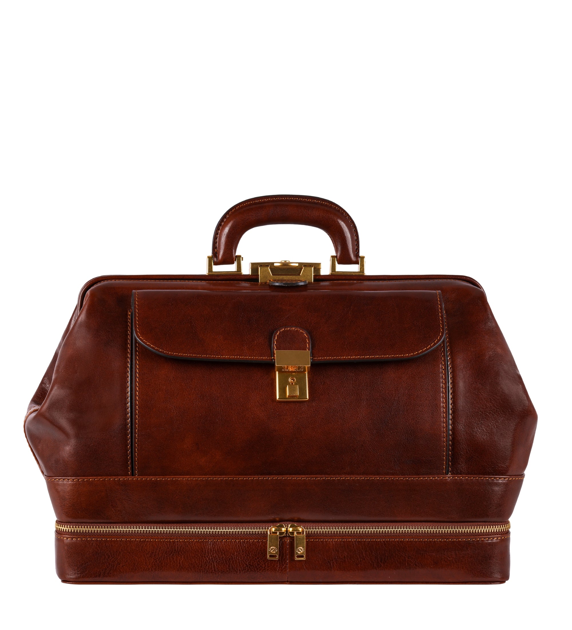 Large Italian Leather Doctor Bag