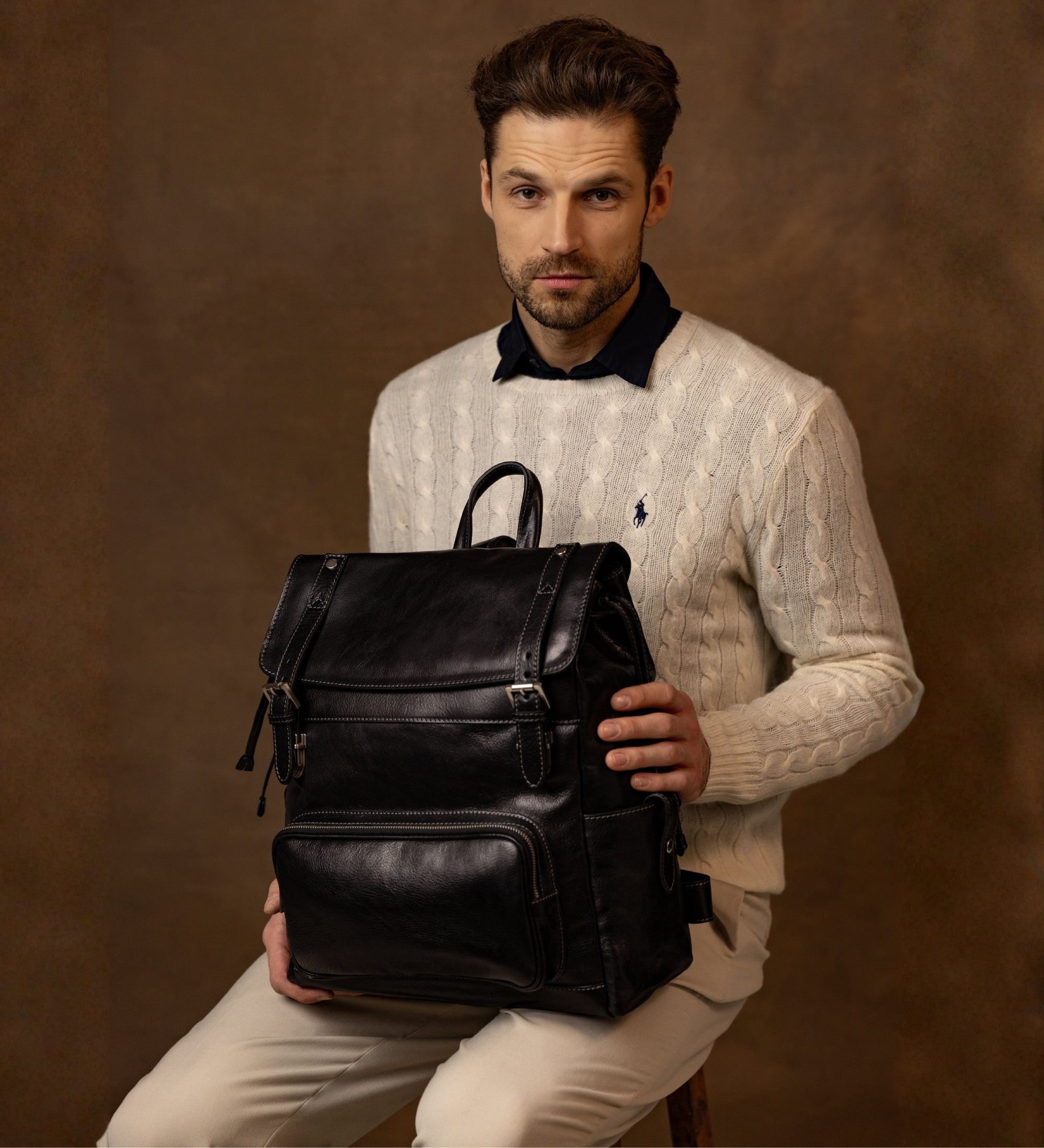 Leather Backpack - The Good Earth