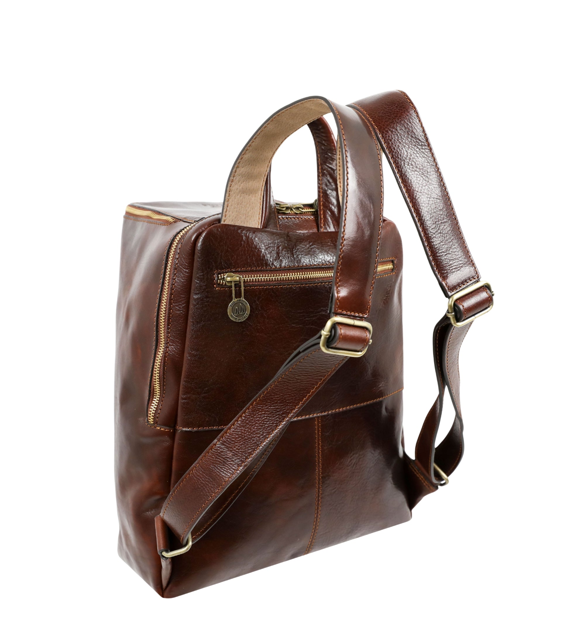 Leather Backpack - A Bend in the River