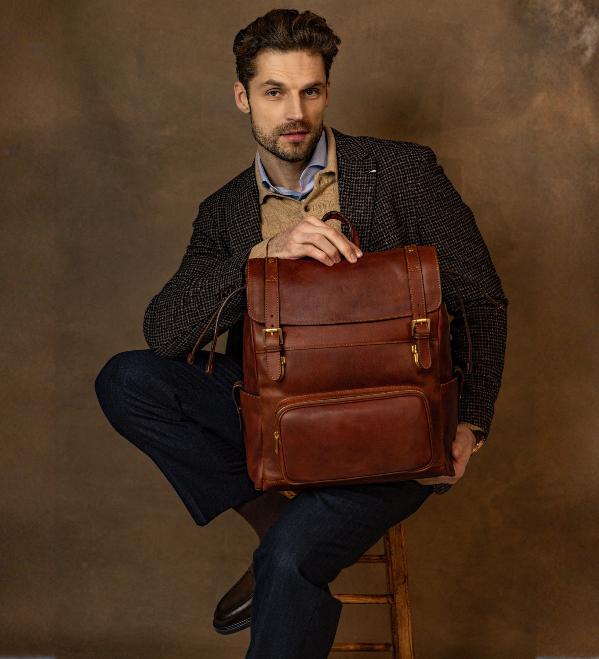 Leather Backpack - The Good Earth