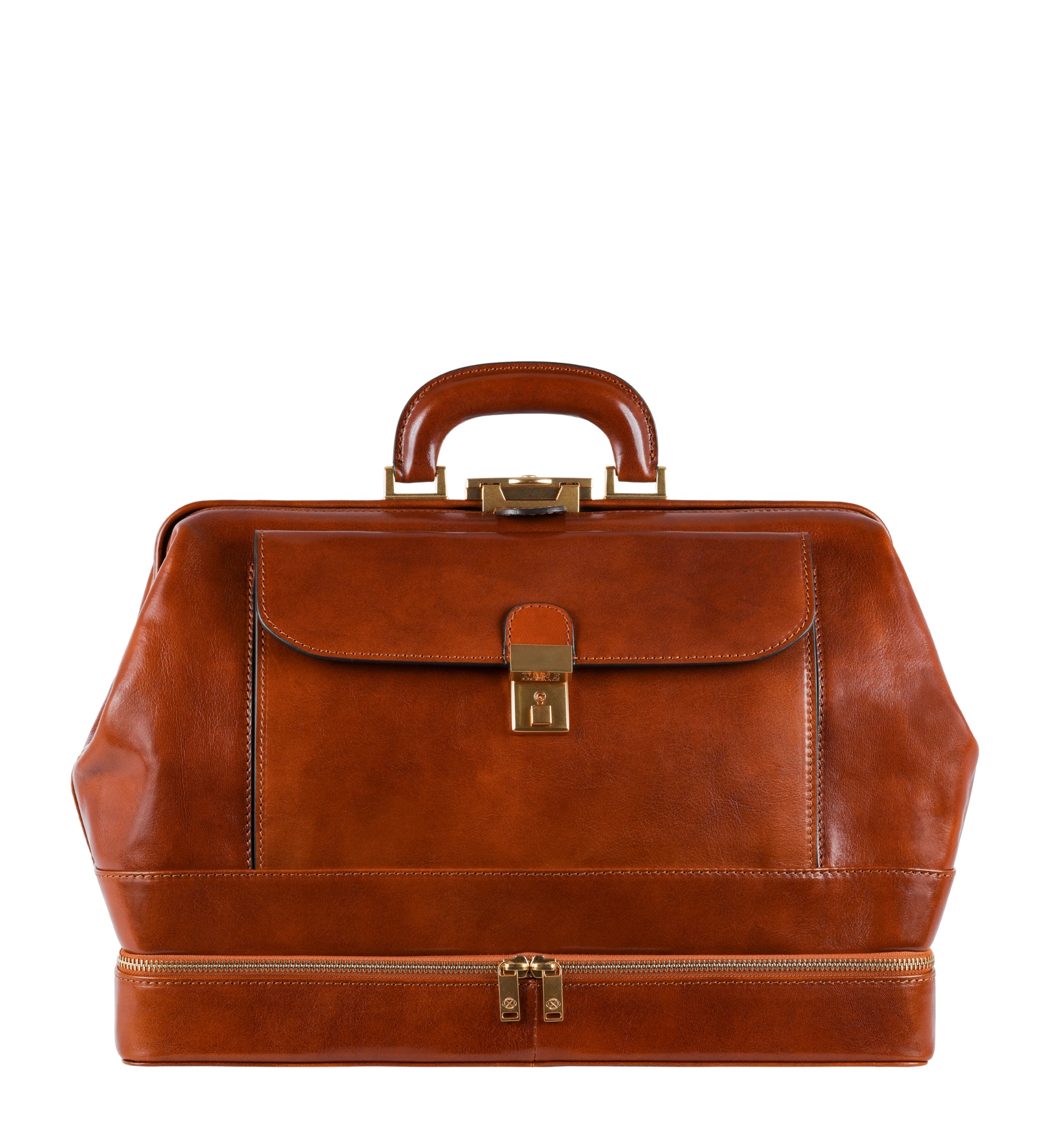 Large Italian Leather Doctor Bag for Women - The Master and Margarita