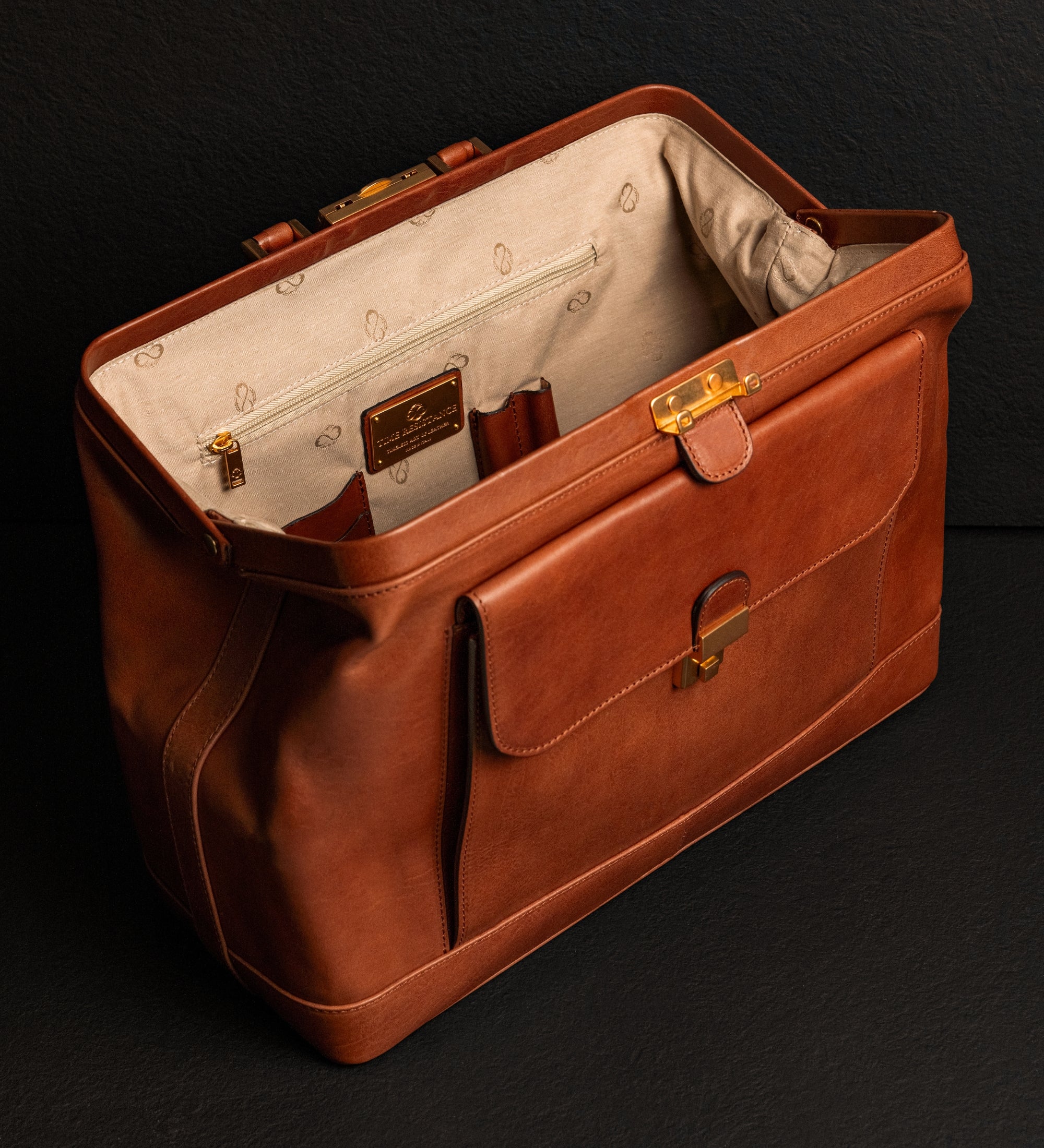 Large Italian Leather Doctor Bag for Women - Hamlet