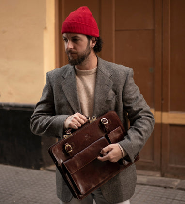 Leather satchel for work hotsell