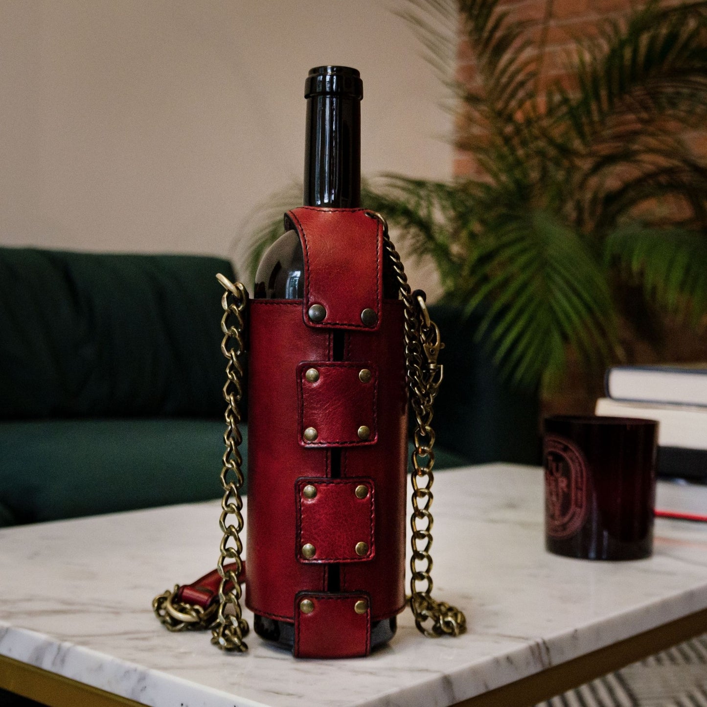 Leder-Tasche für Wein - Saving Grapes