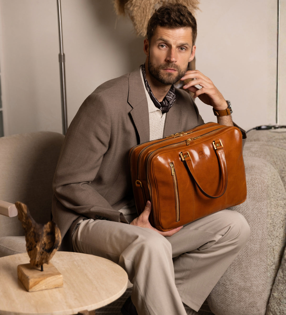 Leather Convertible Briefcase Backpack - A Farewell to Arms