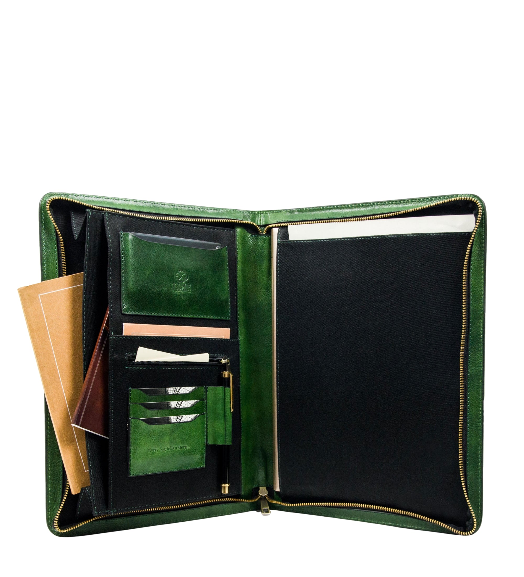 Leather A4 Documents Folder Organizer - Candide