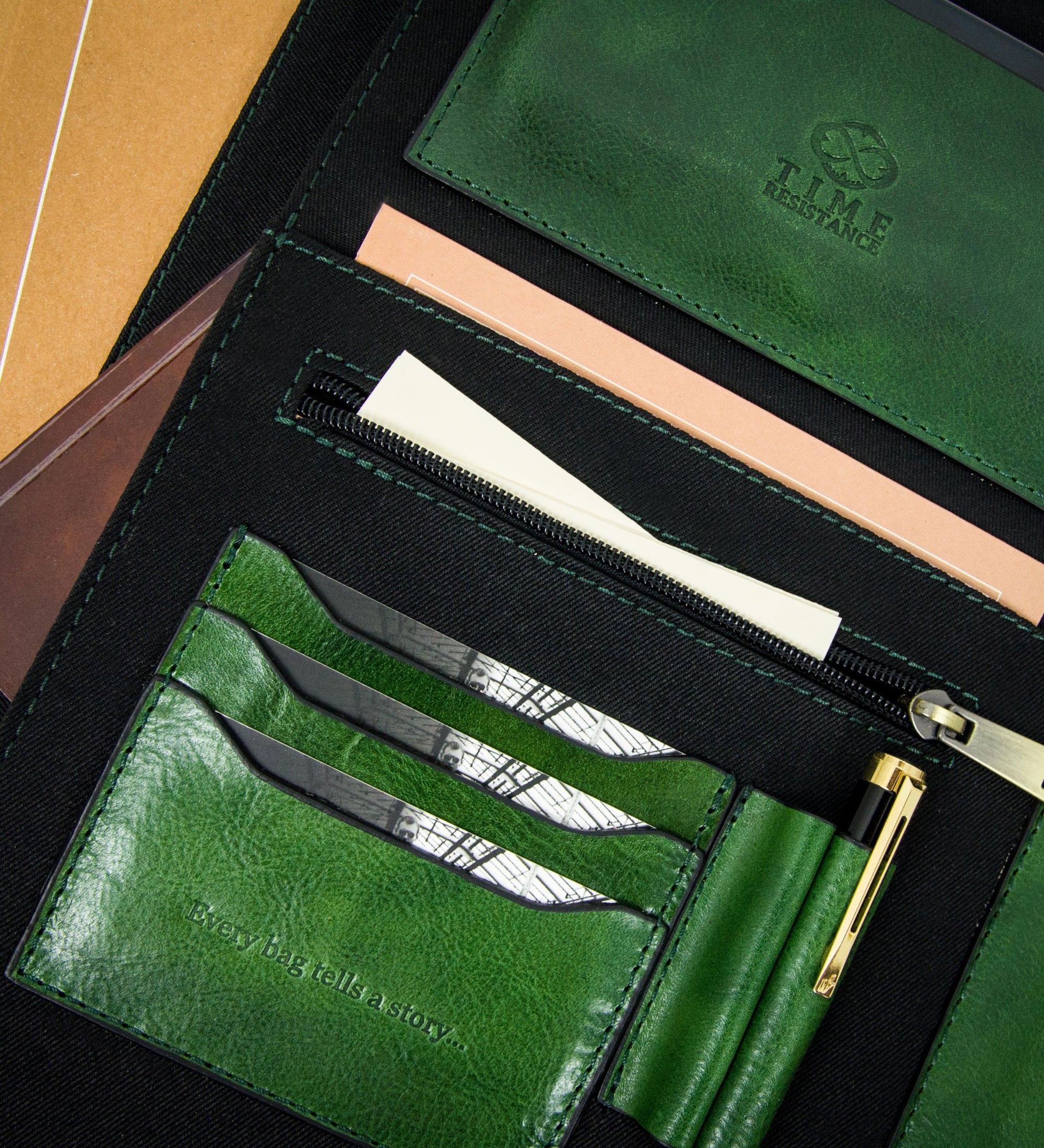 Leather A4 Documents Folder Organizer - Candide