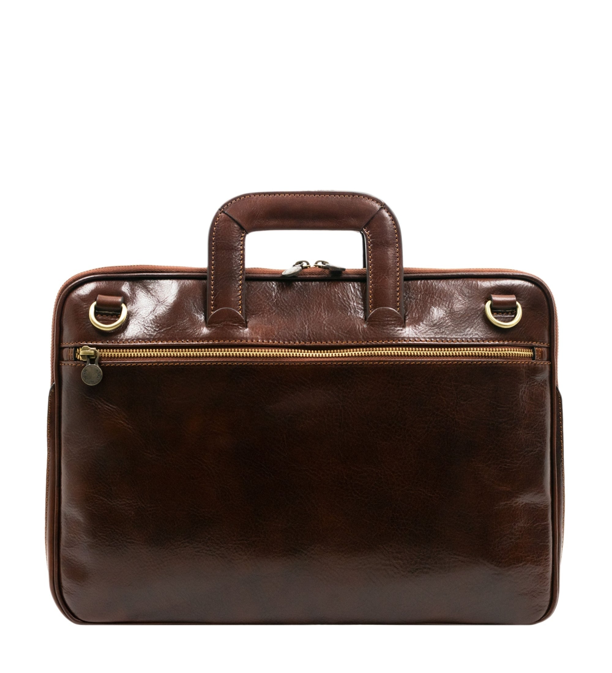 Leather Briefcase Laptop Bag - Brave New World – timeresistance.com