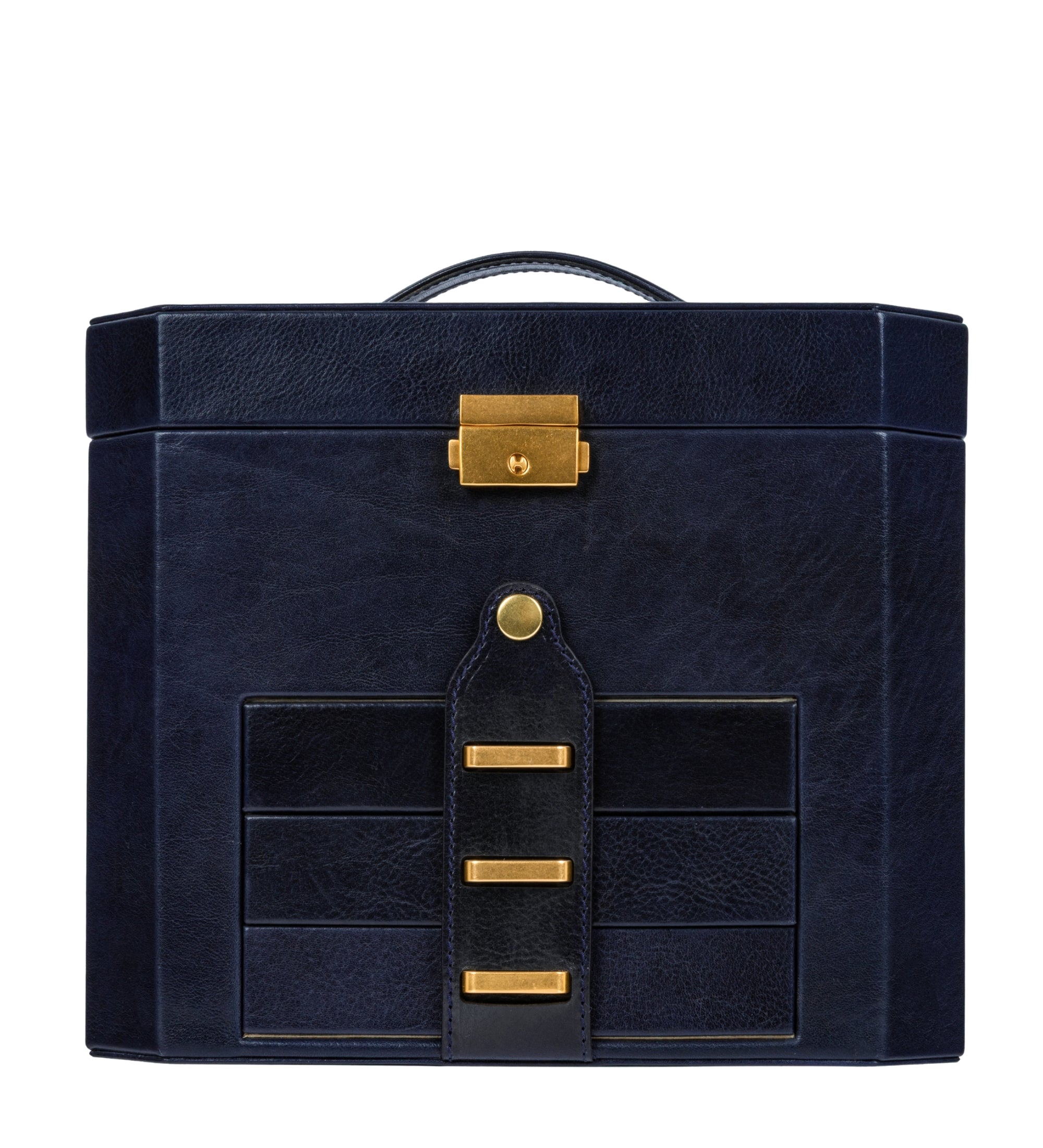 Large Leather Jewelry Box for Women - A Handful of Dust