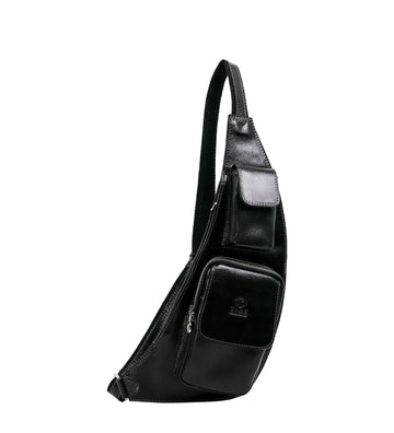 Leather Sling Bag Crossbody Bag - The Monk – timeresistance.com