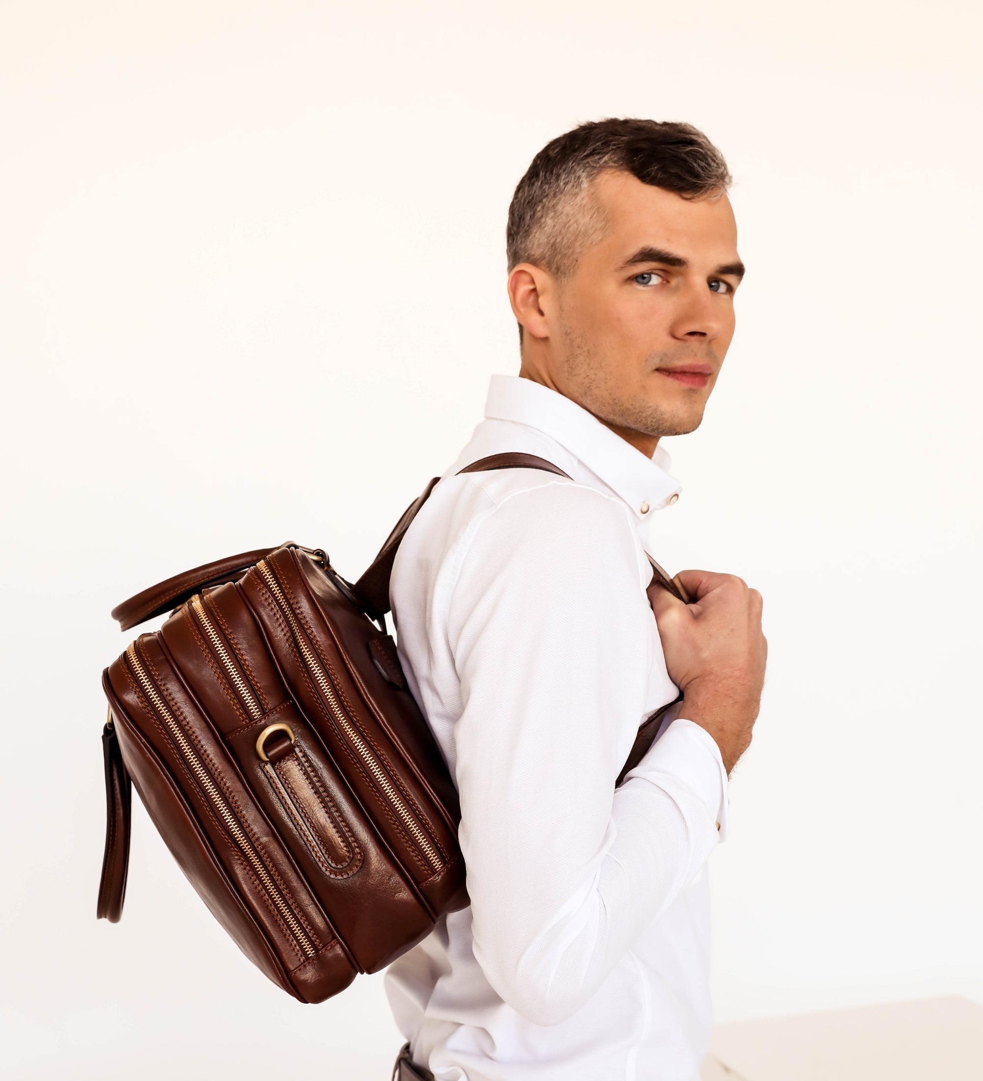 Leather Convertible Briefcase Backpack Leather Convertible Briefcase Backpack