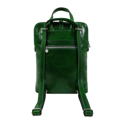 Convertible Leather Backpack Shoulder Bag - Emma Backpack Time Resistance   