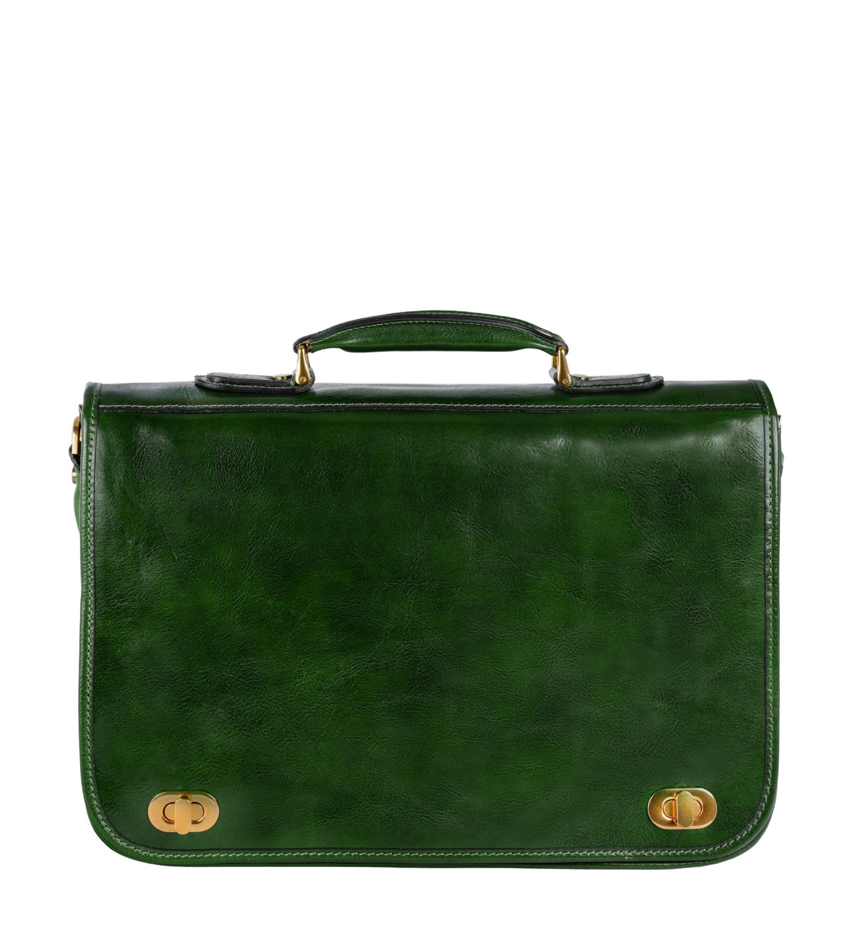Leather Briefcase Laptop Bag - Illusions