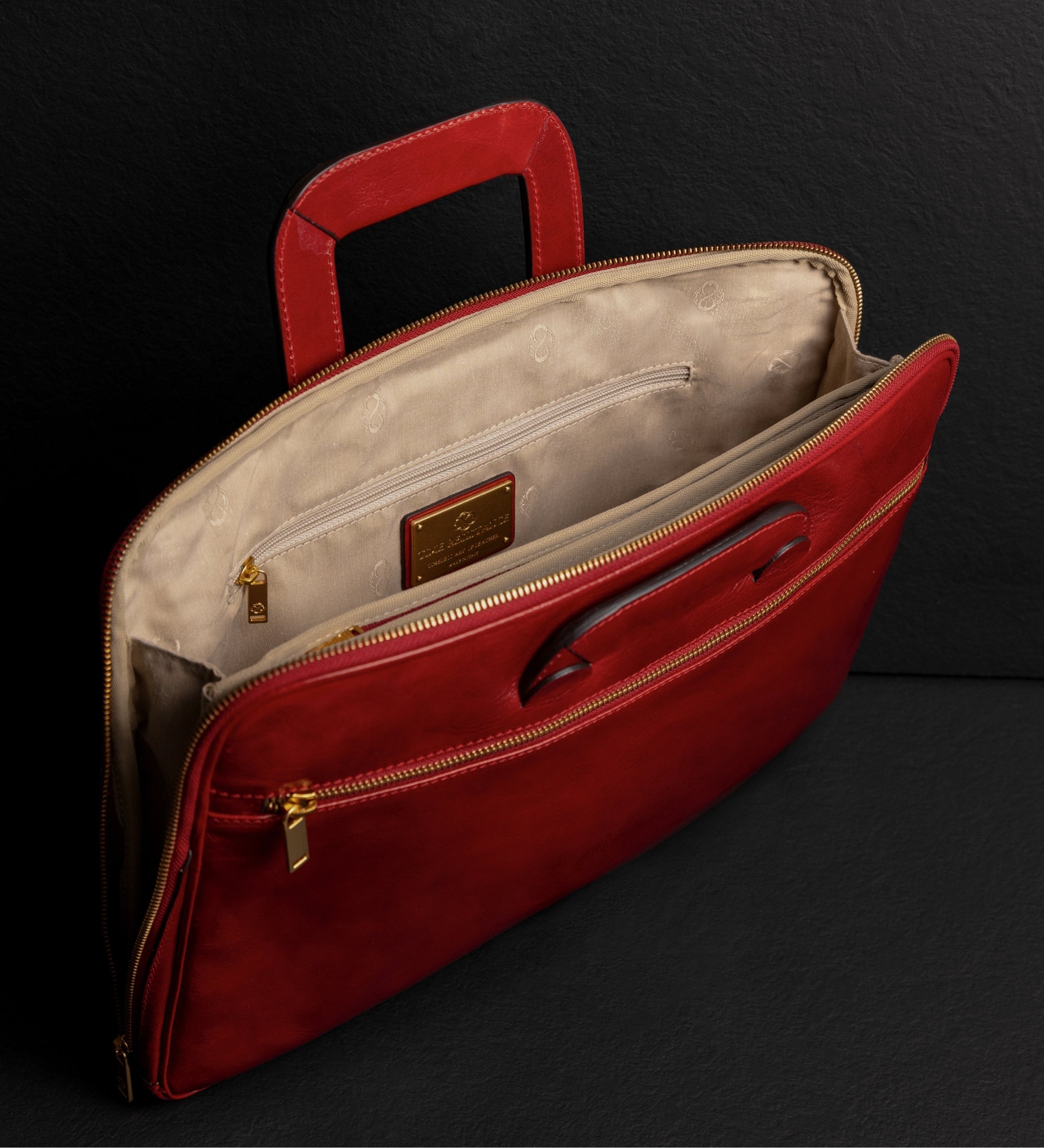 Womens Leather Briefcase Laptop Bag - Brave New World