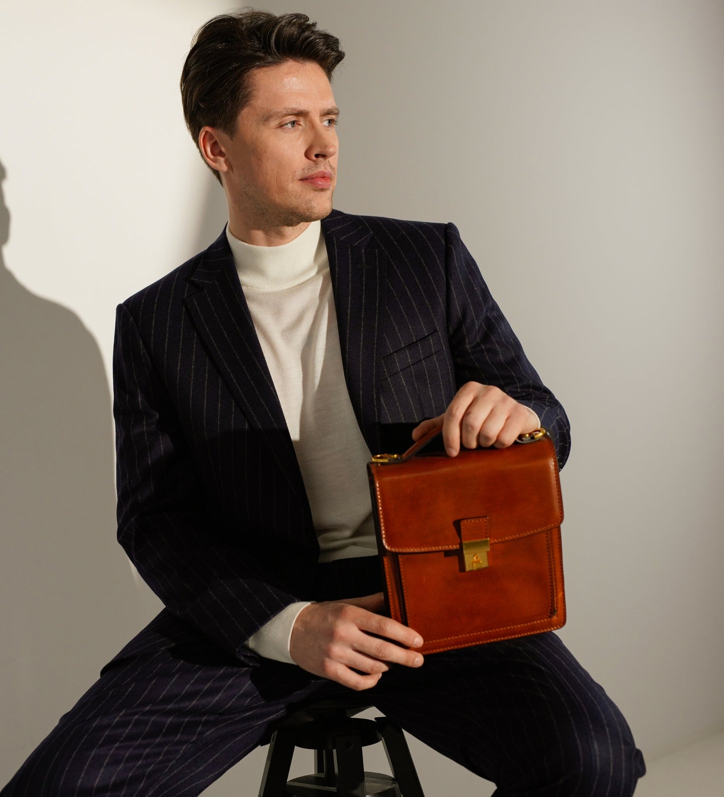 Small Leather Briefcase - Walden