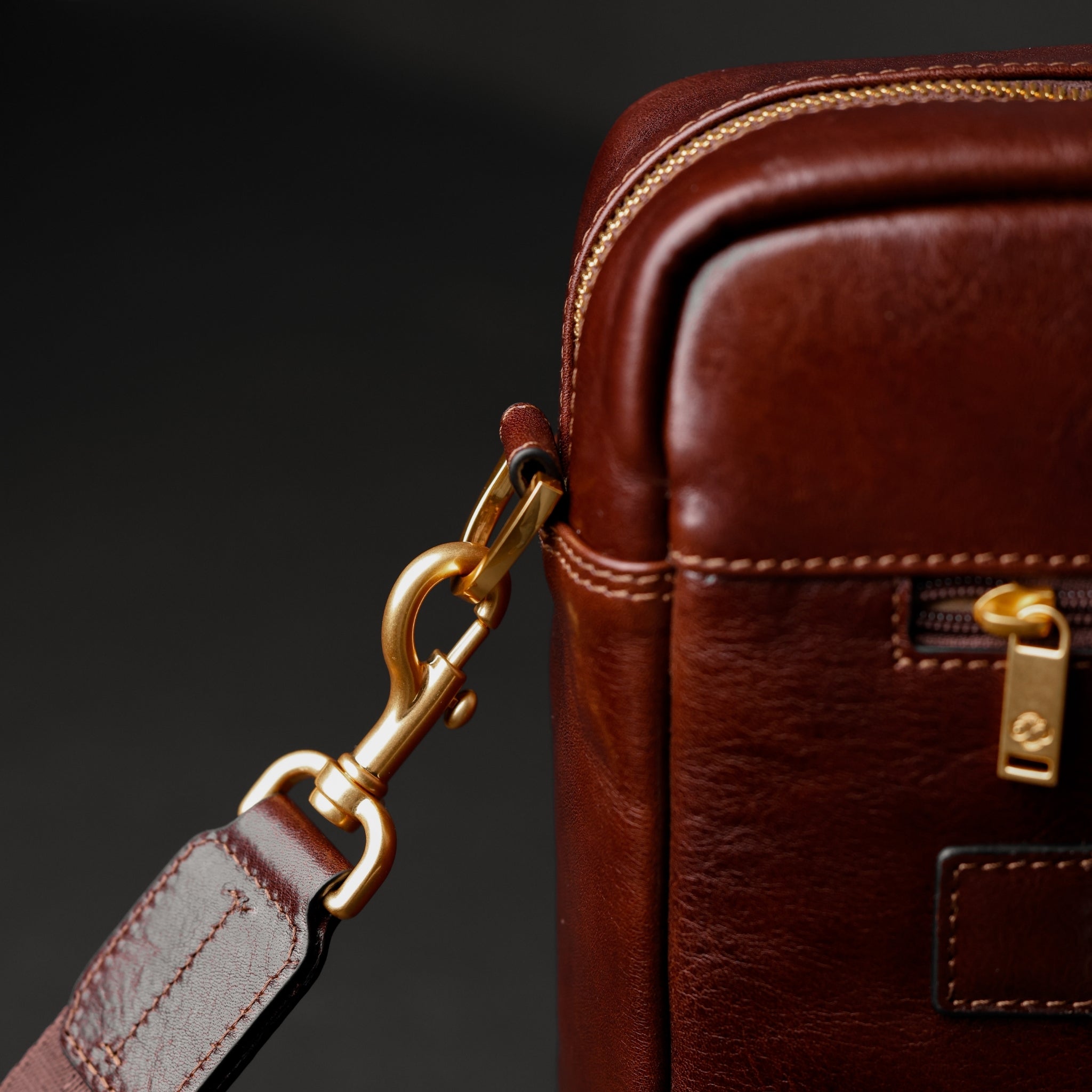 Large Leather Briefcase Laptop Bag - The Chateau – timeresistance.com