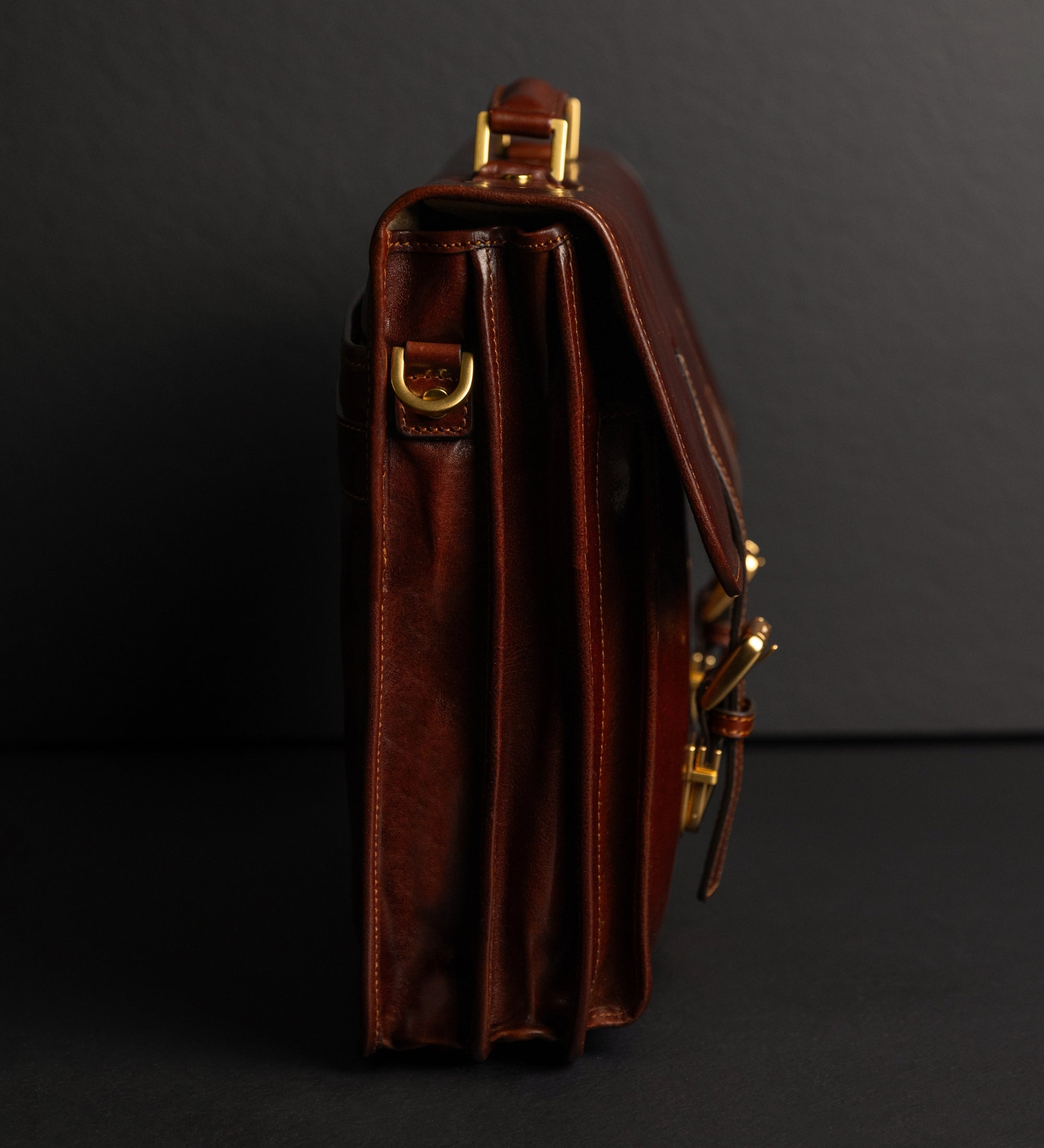 Leather Satchel Bag - The Time Machine
