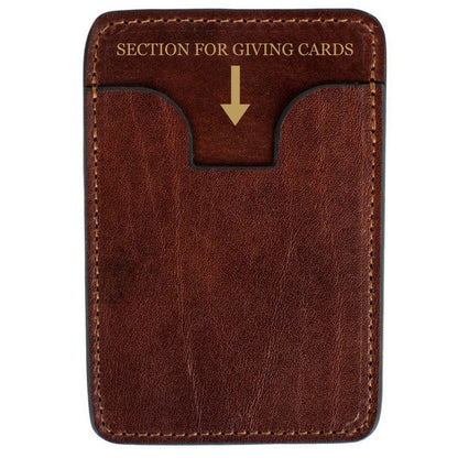 Leather Credit Card Case Business Card Case - 1984 Accessories Time Resistance   