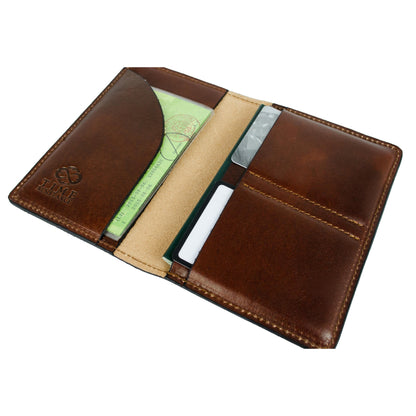 Small Leather Passport Holder - Gulliver's Travels Accessories Time Resistance   