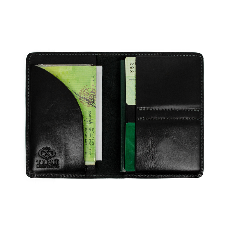 Small Leather Passport Holder - Gulliver's Travels Accessories Time Resistance   