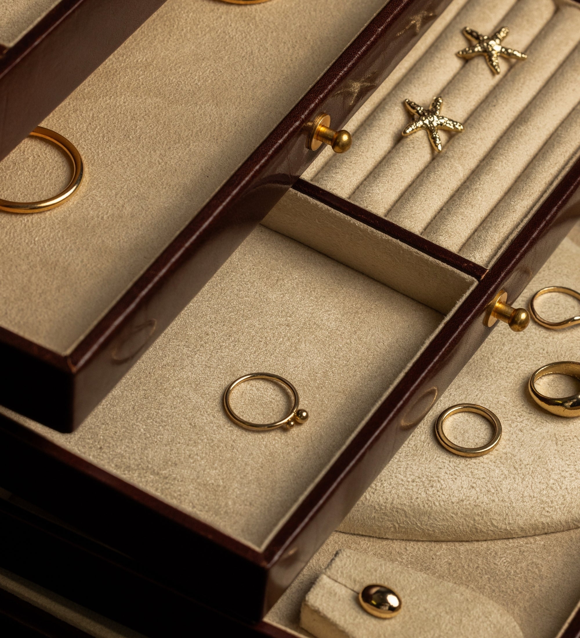Large Leather Jewelry Box for Women - The Portrait of a Lady