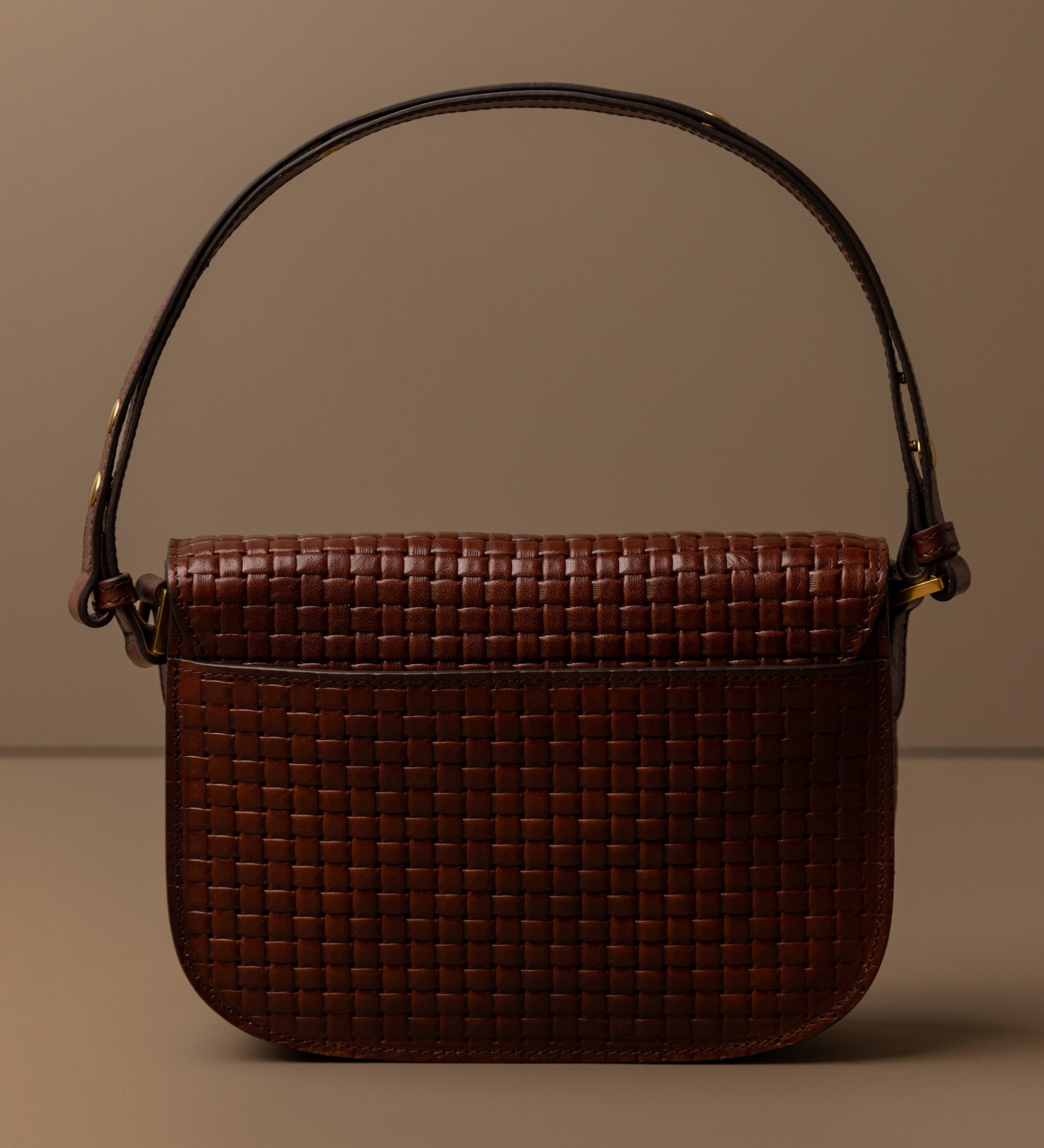 Womens Leather Saddle Bag - Romola