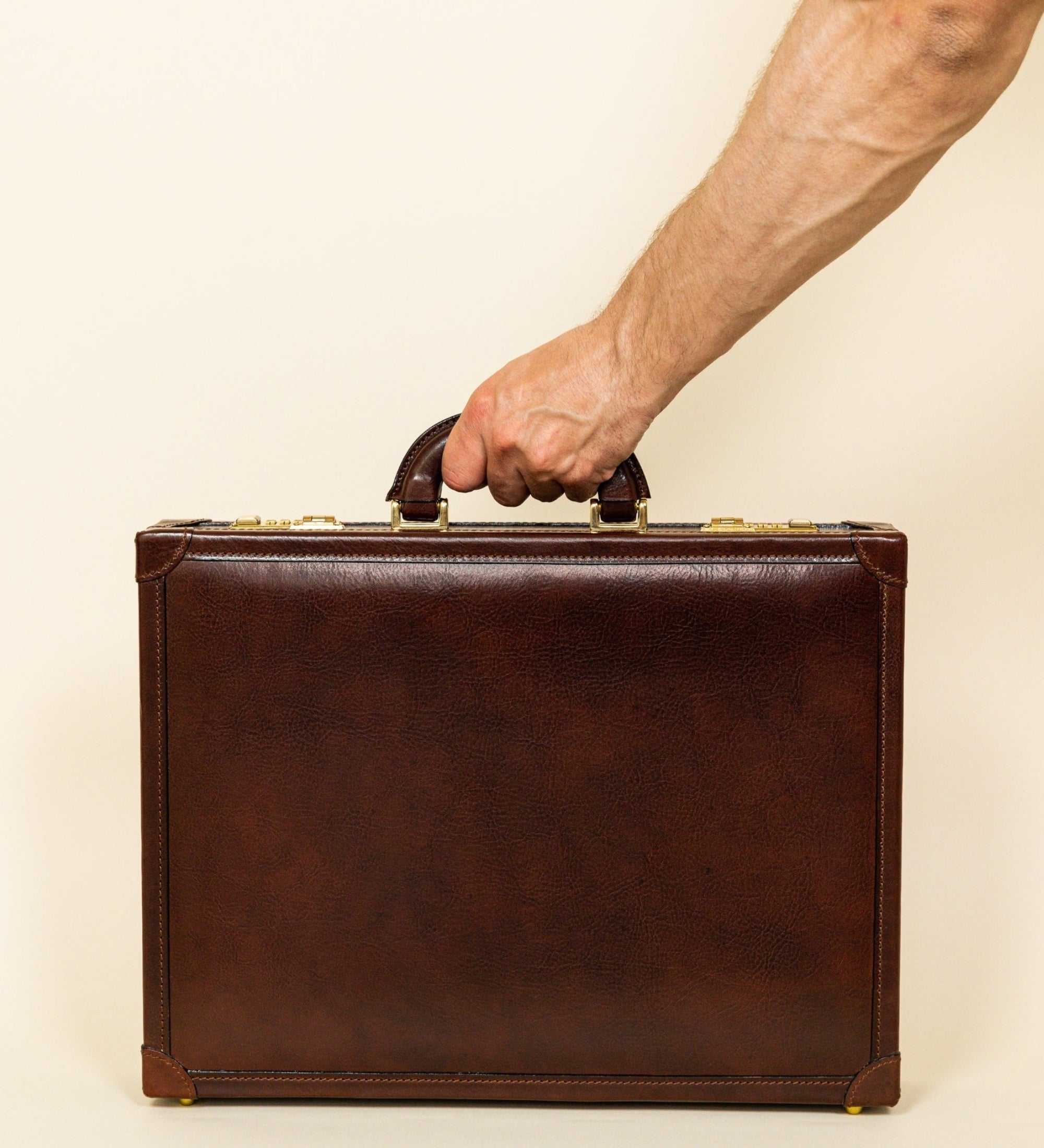 Mens leather attache bag online