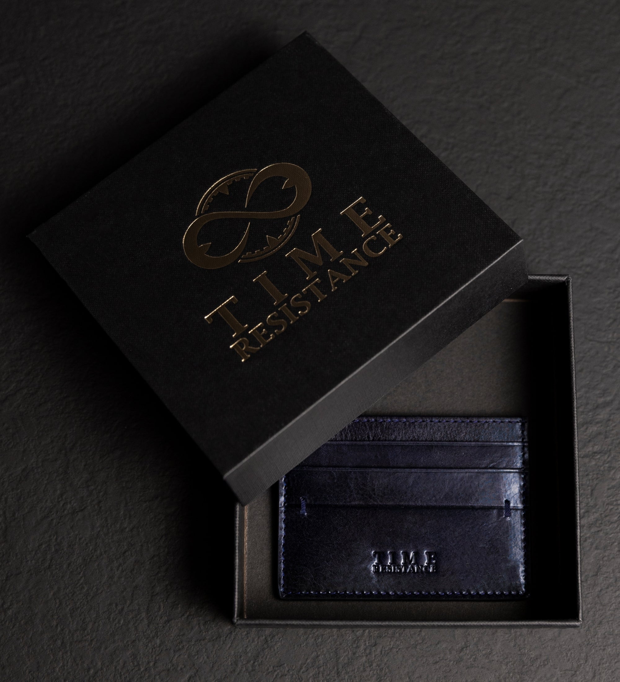 Womens Leather Credit Card Case Business Card Case - Fireflies