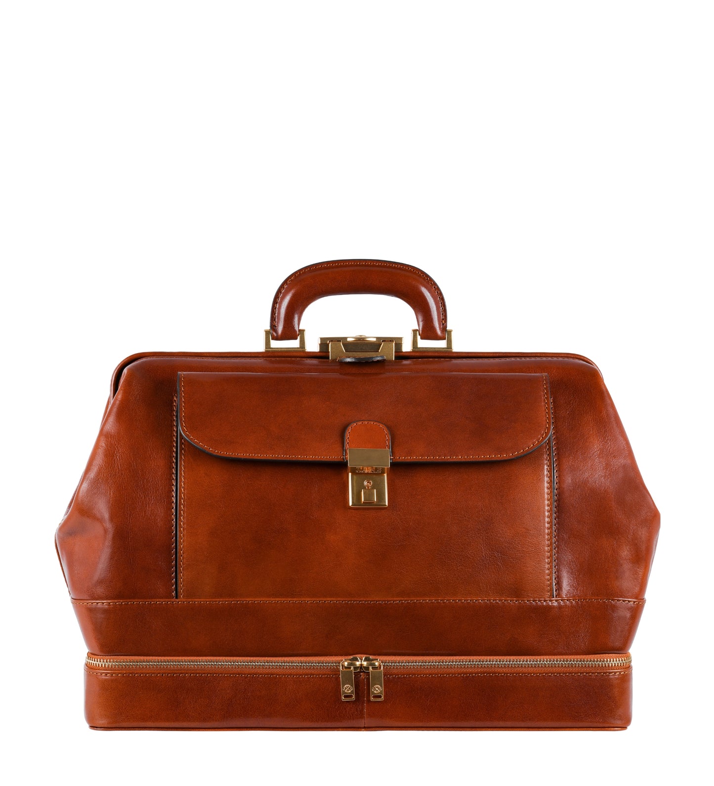 Large Italian Leather Doctor Bag - The Master and Margarita