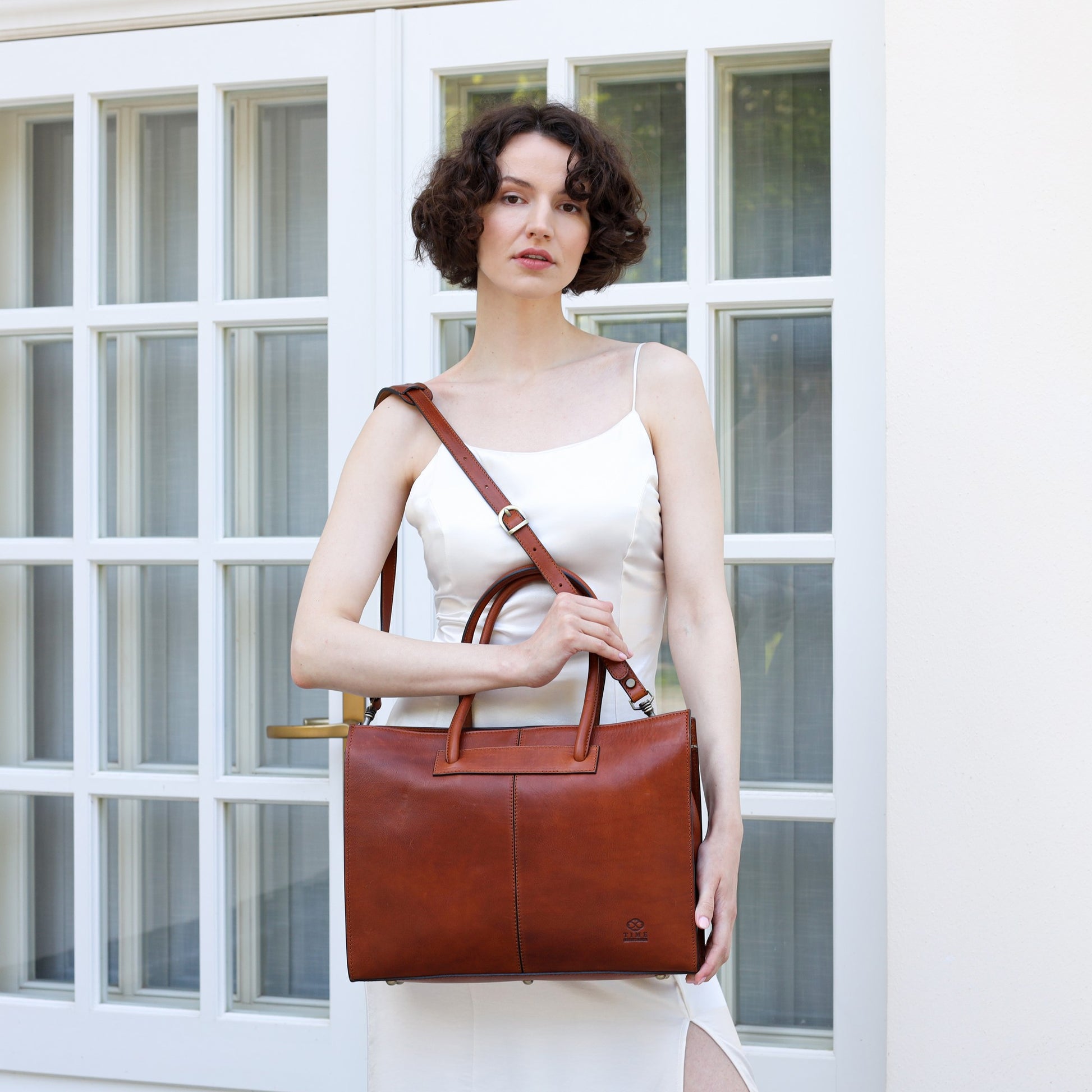 Leather Handbag Shoulder Bag - Anna Karenina For Women Time Resistance   