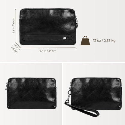 Leather Clutch - Ulysses Accessories Time Resistance   