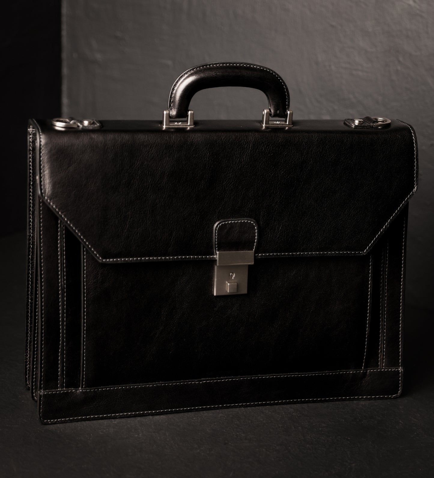 Large Leather Briefcase - Invisible Man