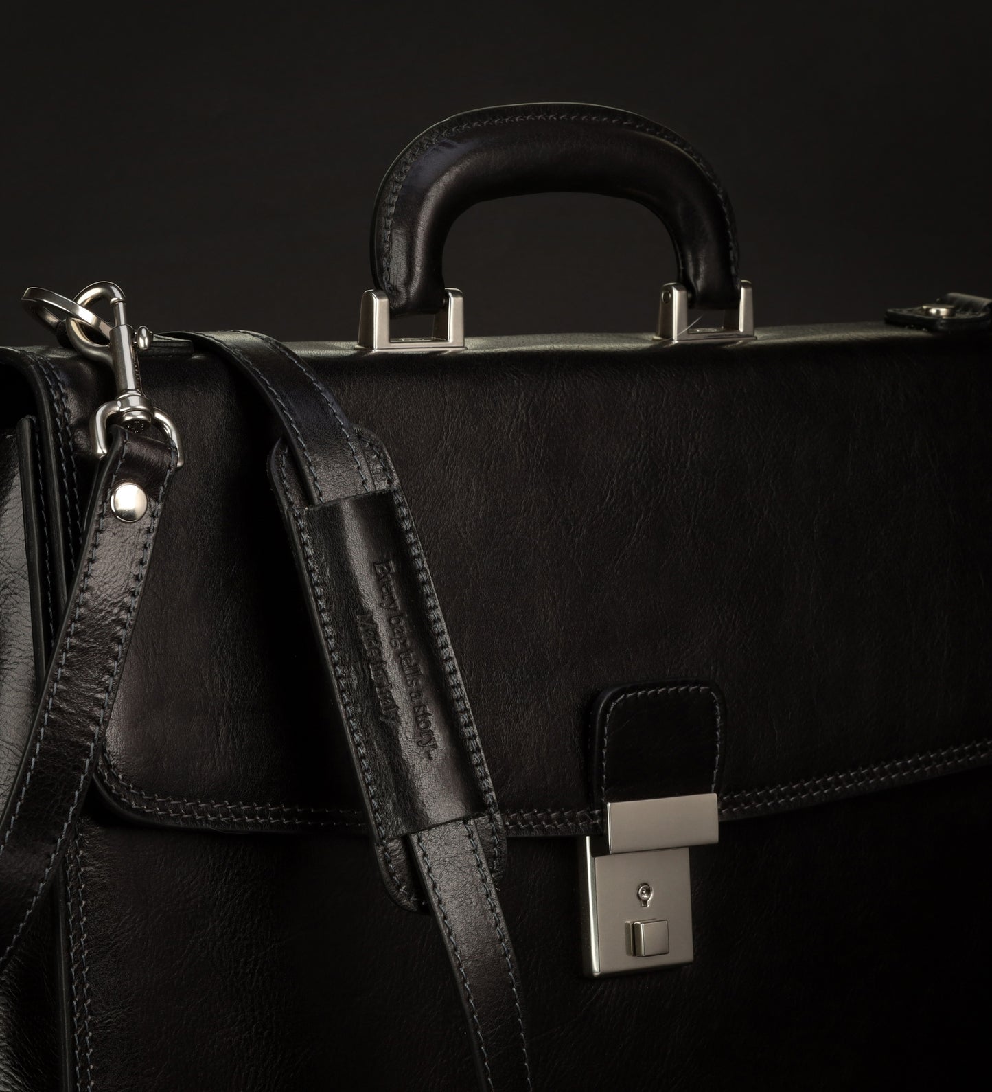 Womens Leather Briefcase - The Sound of the Mountain