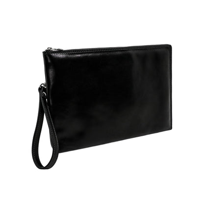 Large Leather Mens Clutch Purse - The Brothers Karamazov