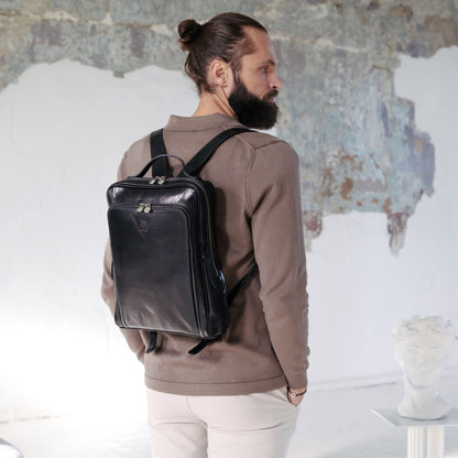 Leather Backpack - The Sun Also Rises Backpack Time Resistance   