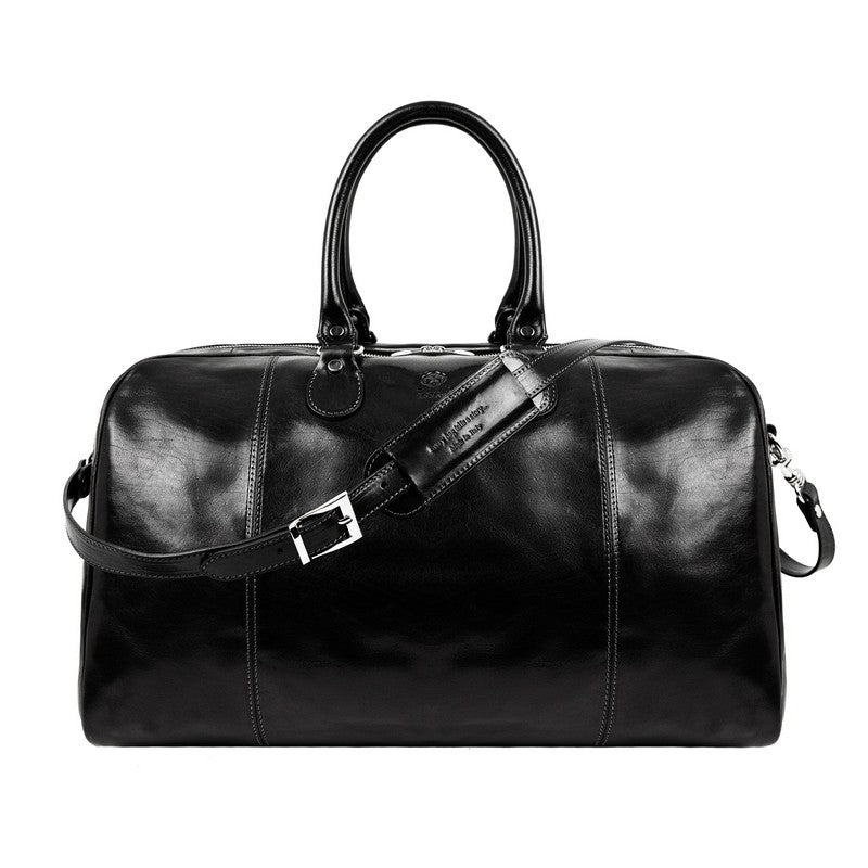Leather Duffel Bag Weekender Bag - The Count of Monte Cristo